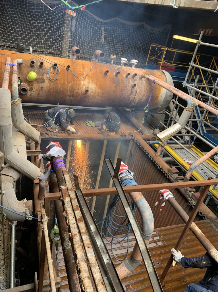 Chaudières 100MW+ - chantier soudure